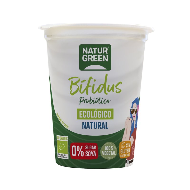 BIOGURT YOGURT BIFIDUS PROBIOTICO COCO NATURE 400 GR DE NATURGREEN