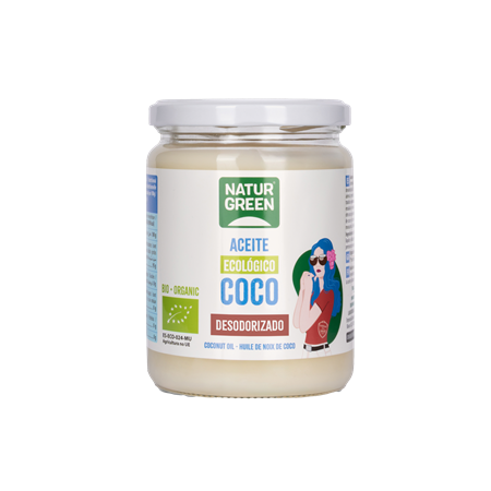 ACEITE DE COCO DESODORIZADO BIO DE NATURGREEN 400 GR