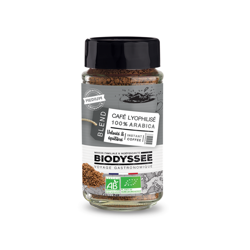 CAFE LIOFILIZADO 100% ARABICA BIO 100G DE BIODYSSEE