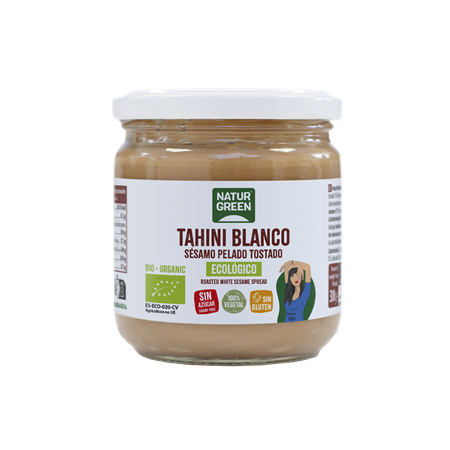 TAHIN BLANCO CREMA DE SÉSAMO 300 GR DE NATURGREEN