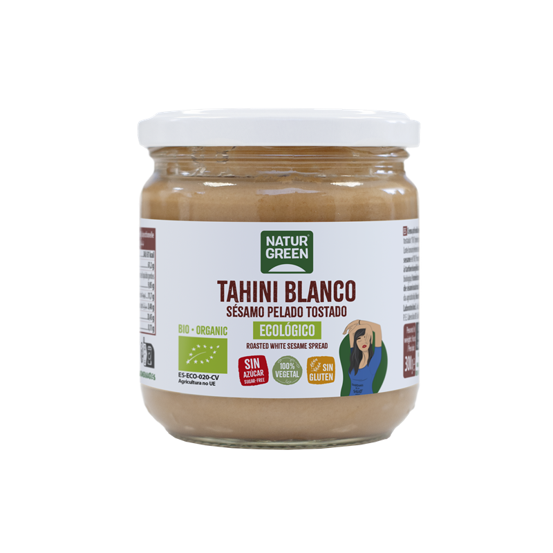 TAHIN BLANCO CREMA DE SÉSAMO 300 GR DE NATURGREEN