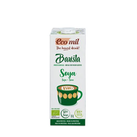 ECOMIL BARISTA SOJA 1L LOW SUGAR BIO (A)