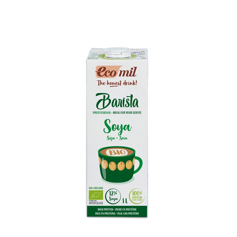 ECOMIL BARISTA SOJA 1L LOW SUGAR BIO (A)