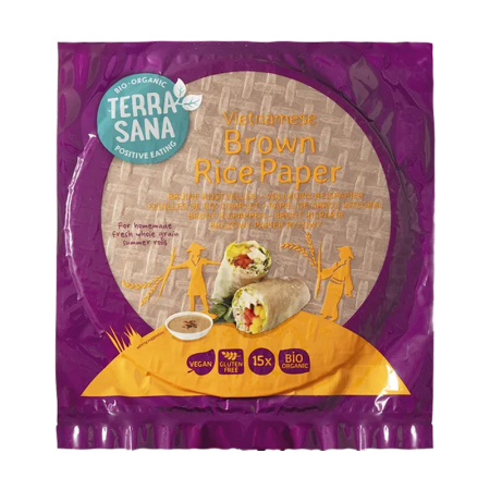 PAPEL DE ARROZ INTEGRAL VIETNAMITA DE TERRASANA