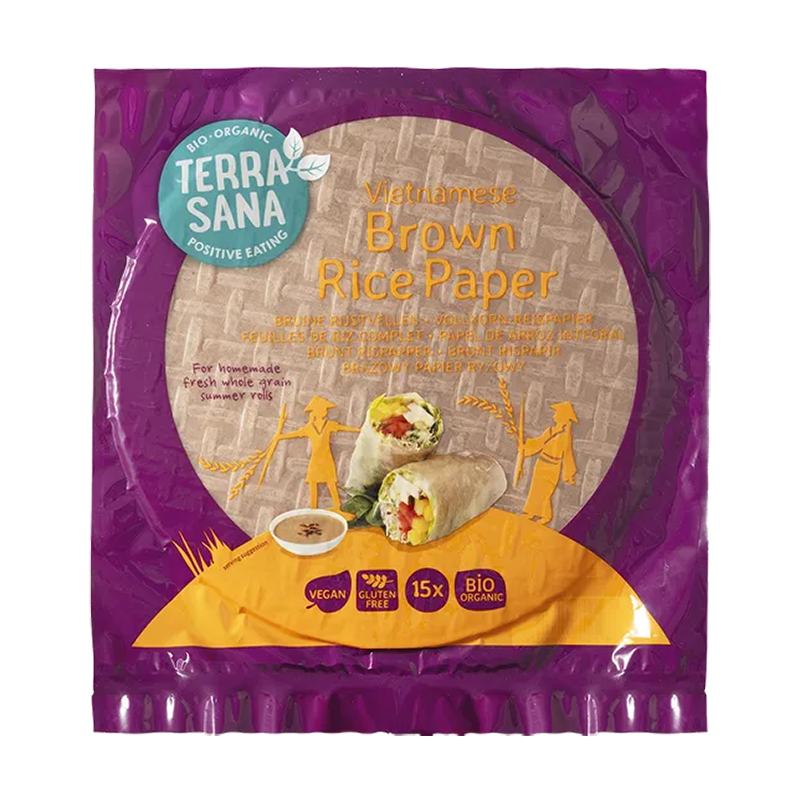 PAPEL DE ARROZ INTEGRAL VIETNAMITA DE TERRASANA