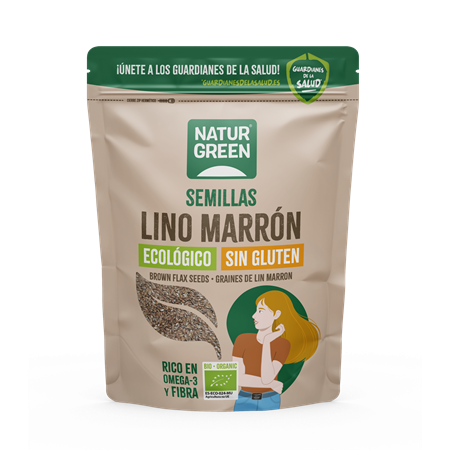 SEMILLAS DE LINO MARRON 500 GR BIO DE NATURGREEN