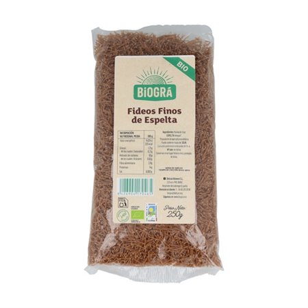 FIDEO FINO ESPELTA INT. Eco 250gr (BIOGRA) E