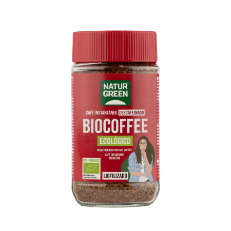 BIOCOFFEE DESCAFEINADO LIOFILIZADO 100 GR DE NATURGREEN