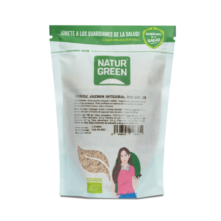 ARROZ JAZMÍN INTEGRAL SIN GLUTEN 500 GR DE NATURGREEN