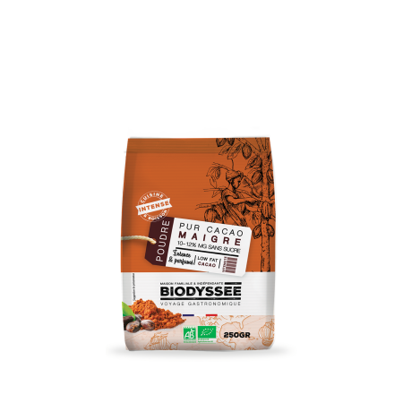 CACAO PURO SIN GRASA 250G BIO DE BIODYSSEE