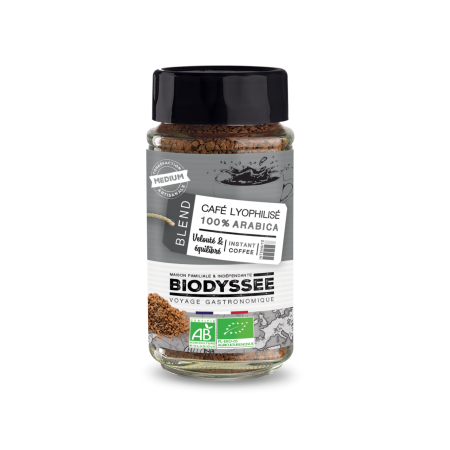 CAFE LIOFILIZADO 100% ARABICA BIO 100G DE BIODYSSEE