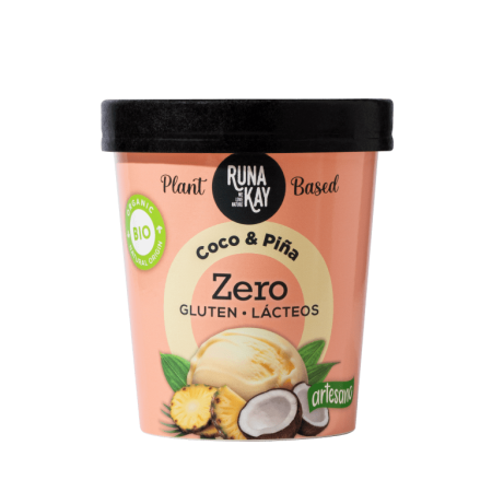 CAJA DE 8 HELADOS DE COCO Y PIÑA 460 ML DE RUNAKAY