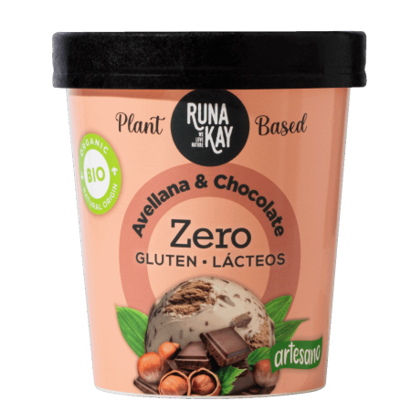 CAJA DE 2 HELADOS DE AVELLANA Y CHOCOLATE 2500 ML DE RUNAKAY