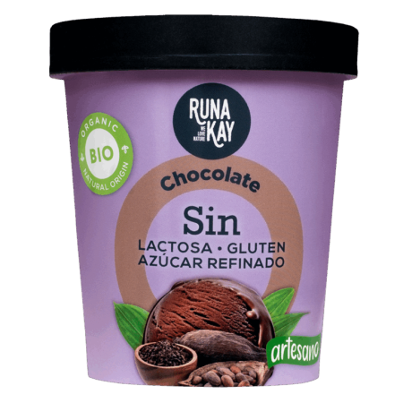 CAJA DE 20 HELADOS DE CHOCOLATE PURO 130 ML DE RUNAKAY