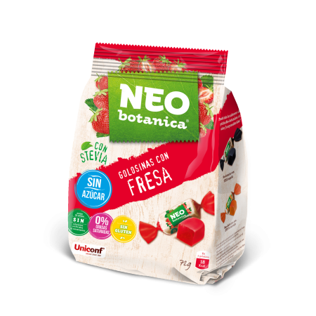 NEOBOTANICA GOLOSINAS CON FRESA SIN AZUCARES AÑADIDO 72gr...