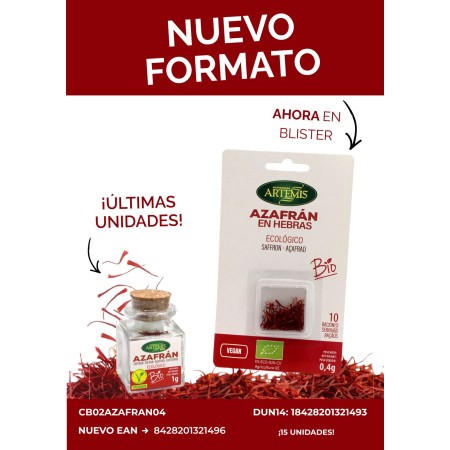 AZAFRAN O,4g  BLISTER BIO DE ARTEMIS