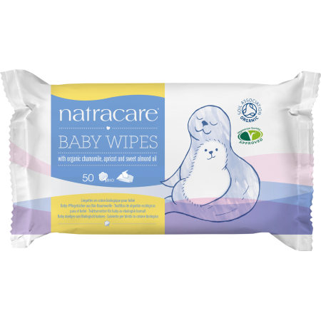 TOALLITAS PARA BEBE 100% ALGODÓN 50 UDS DE NATRACARE