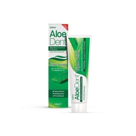 DENTIFRICO ALOE VERA TRIPLE ACCION SIN FLUOR 100ML (ALOE...