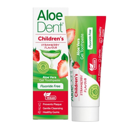 DENTIFRICO PARA NIÑOS SIN FLUOR FRESA 50ML (ALOE DENT) DE...