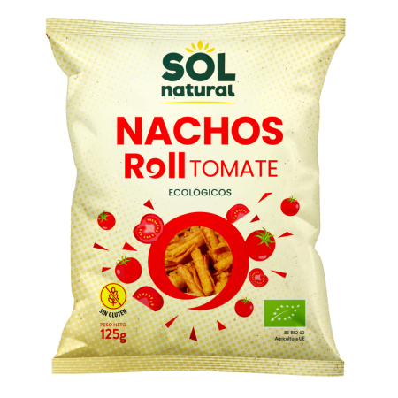 NACHOS ROLL DE MAIZ TOMATE SIN GLUTEN 125 GR BIO DE...