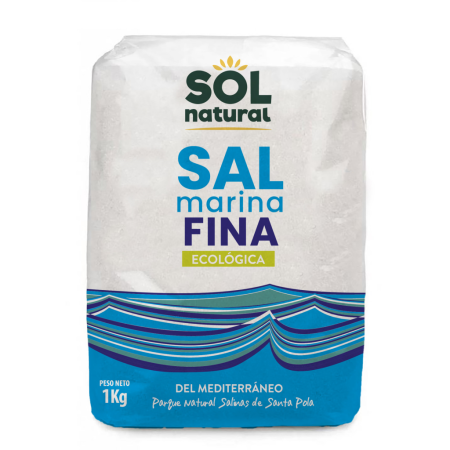 SAL MARINA FINA ECO 1KG DEL MEDITERRANEO DE SOLNATURAL...