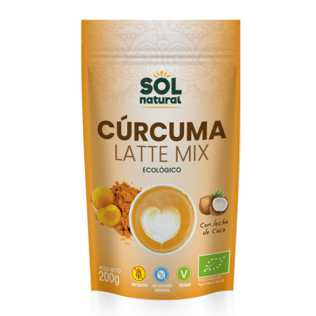 BEBIDA VEGETAL CÚRCUMA LATTE MIX COCO SIN GLUTEN DOYPACK...