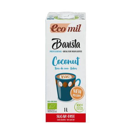 BEBIDA VEGETAL ECOMIL BARISTA COCO PROFESSIONAL 1 LITRO