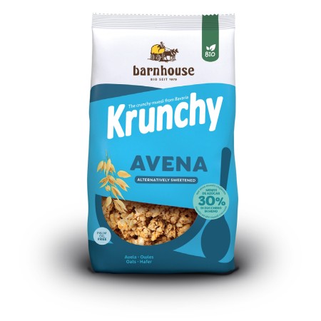 KRUNCHY AVENA 625gr 30% MENOS AZUCAR BIO DE BARNHOUSE