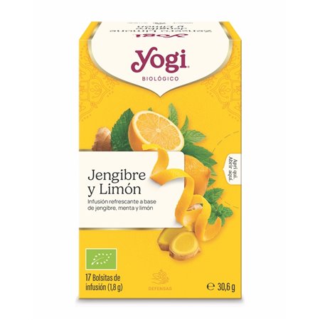 YOGI TEA JENGIBRE LIMON 17 BOLSITAS BIO