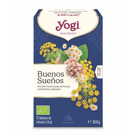 YOGI TEA BUENOS SUEÑOS BUENAS NOCHES BIO 17 BOLSITAS