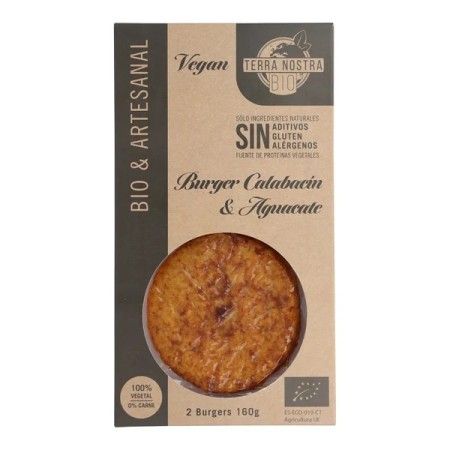 HAMBURGUESA DE CALABACIN-AGUACATE BIO SIN GLUTEN 2X80GR...