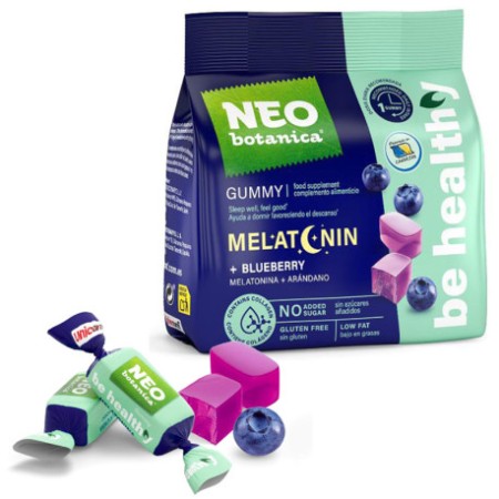 GUMMY CON MELATONINA Y ARÁNDANOS SIN AZUCARES AÑADIDO...