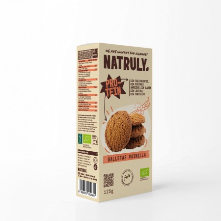 GALLETAS PROTEICAS DE VAINILLA BIO 125g DE NATRULY