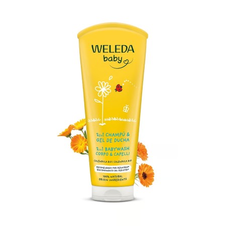 CHAMPU Y GEL DUCHA DE CALENDULA DE BEBE 200 ML DE WELEDA