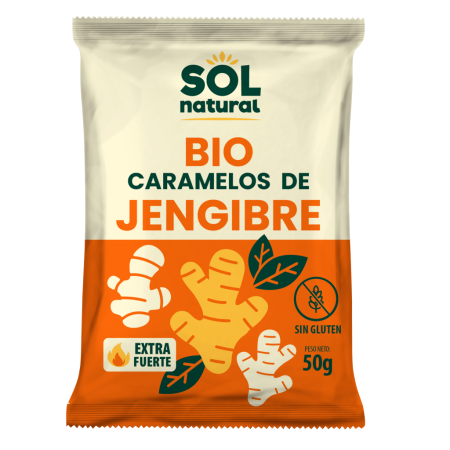 CARAMELOS DE JENGIBRE 50g BIO DE SOLNATURAL