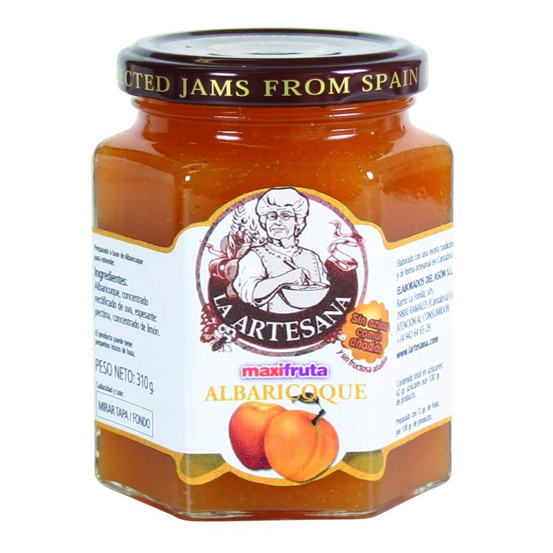 MAXI FRUTA ALBARICOQUE SIN FRUCTOSA 305 GR DE LA ARTESANA