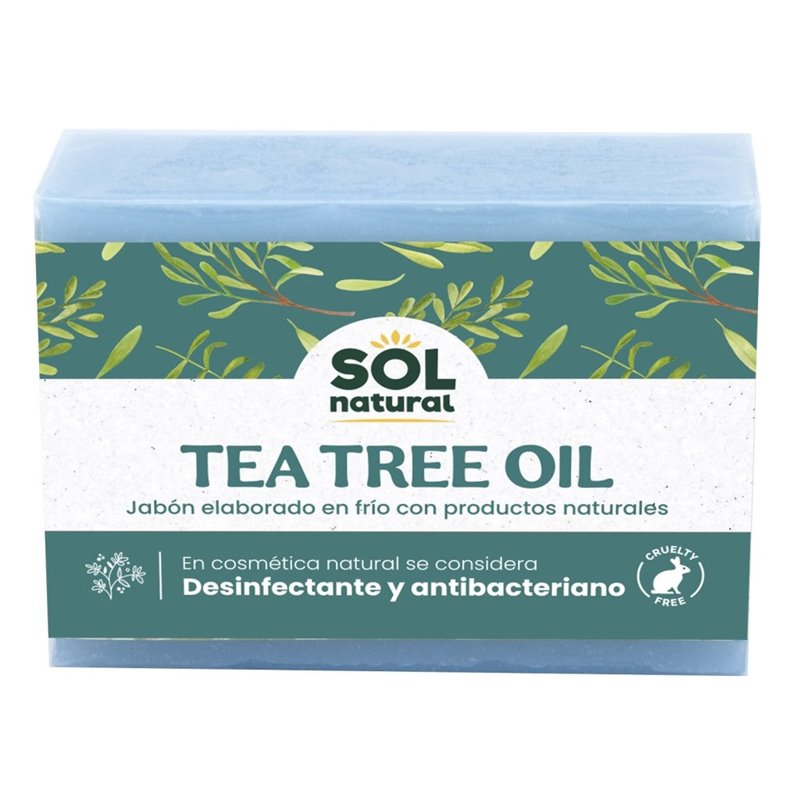 JABON PARA EL CUIDADO DE LA PIEL DE ACEITE DE ÁRBOL DEL TÉ 100 GR DE SOLNATURAL
