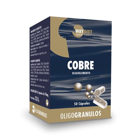 COBRE OLIGOGRANULOS 50 CÁPSULAS DE WAYDIET