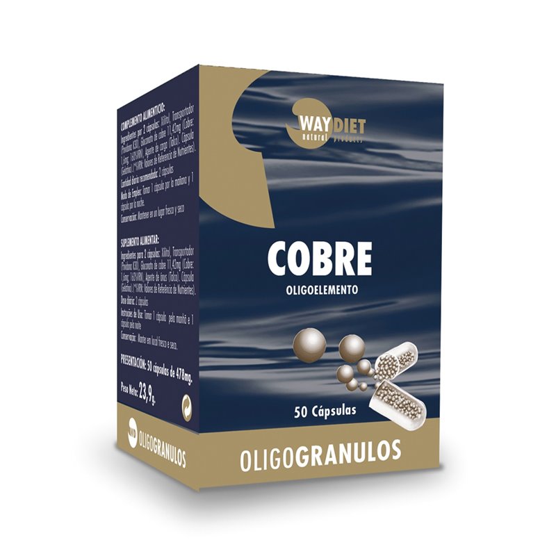 COBRE OLIGOGRANULOS 50 CÁPSULAS DE WAYDIET