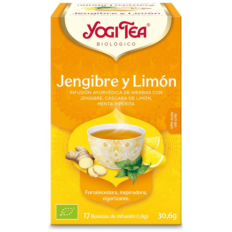 YOGI TEA JENGIBRE LIMON 17 BOLSITAS BIO