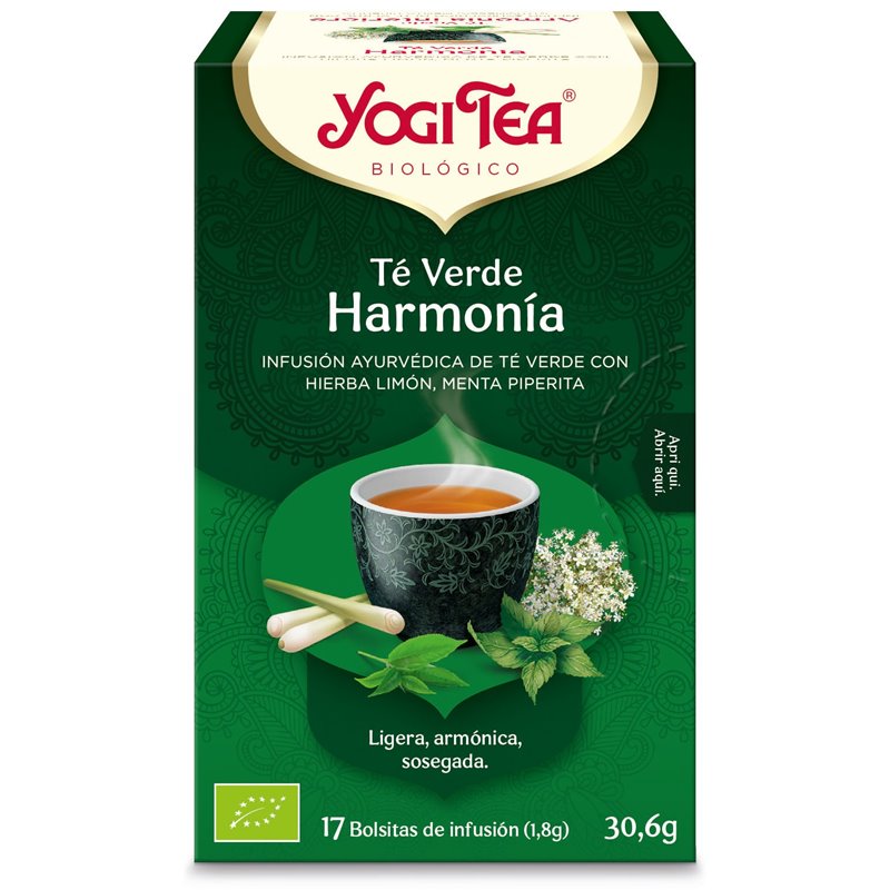 YOGI TEA TE VERDE HARMONÍA 17 BOLSITAS BIO