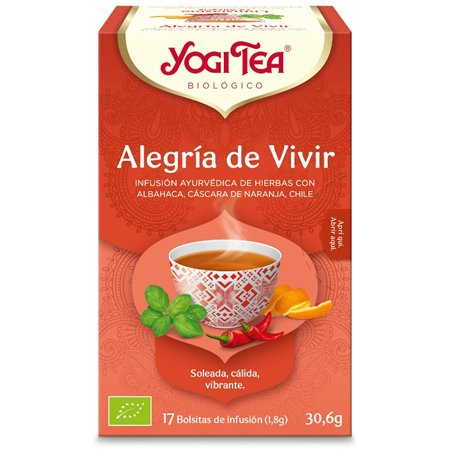 YOGI TEA ALEGRÍA DE VIVIR (RECONFORTANTE) 17 BOLSITAS