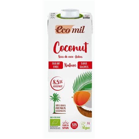 BEBIDA VEGETAL ECOMIL COCO NATURE SIN AZÚCAR 1 L