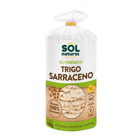TORTAS DE TRIGO SARRACENO SIN GLUTEN 100 GR DE SOLNATURAL