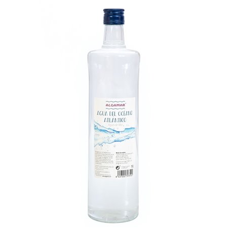 AGUA DEL OCÉANO ATLÁNTICO 1 L CRISTAL ALGAMAR