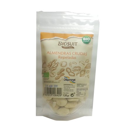 ALMENDRAS CRUDAS REPELADAS ECO 120 GR BIOSUIT