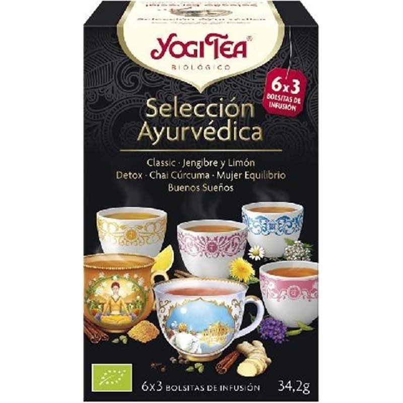 YOGI TEA SELECCIÓN AYURVÉDICA 6X3 BOLSITAS BIO