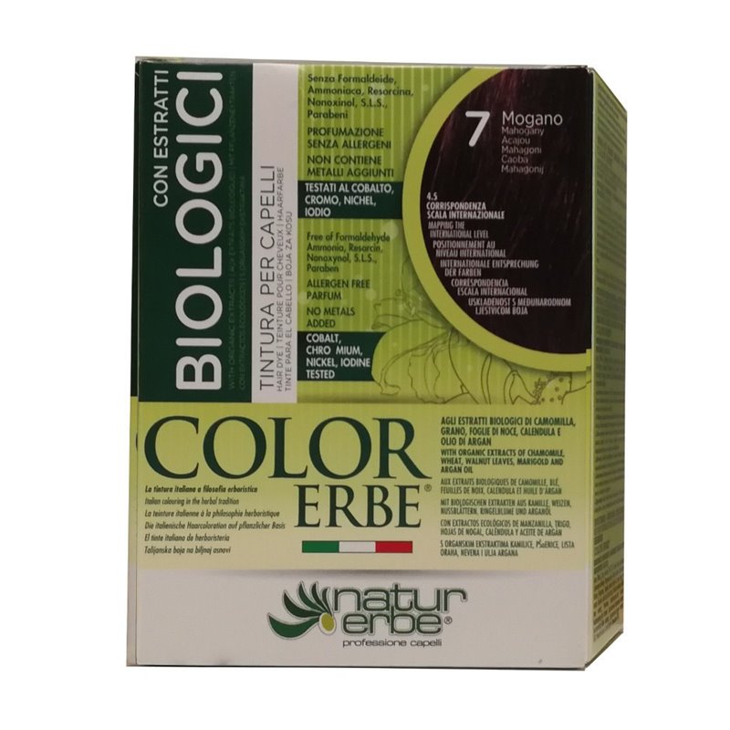 BIO COLOR ERBE Nº 7 CAOBA 130 ML DE BIO NATUR ERBE