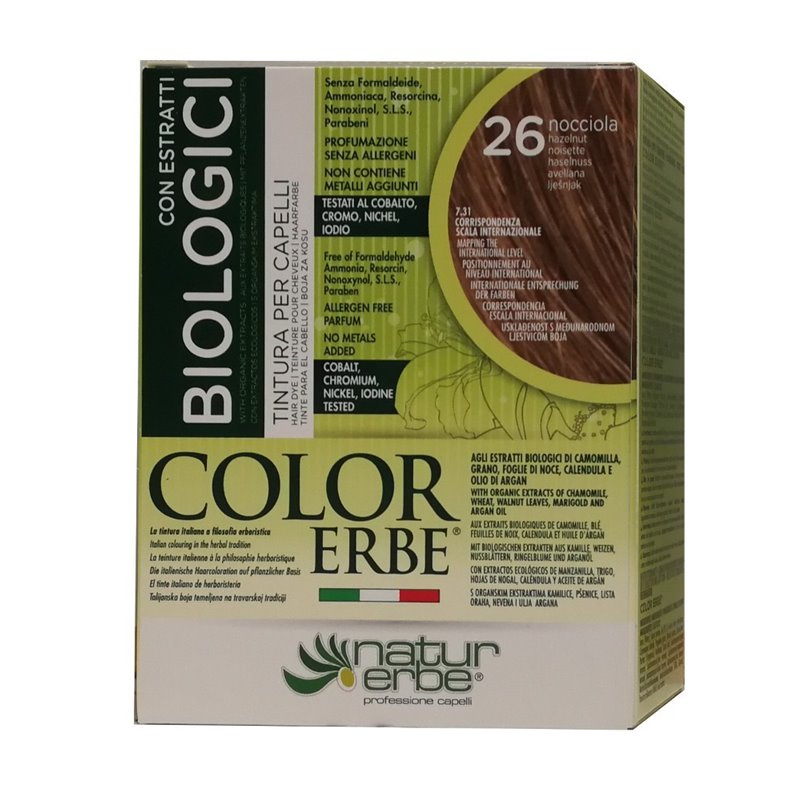 BIO COLOR ERBE Nº 26 AVELLANA 130 ML DE BIO NATUR ERBE