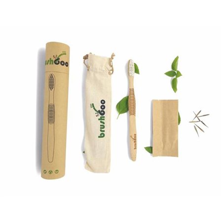 TUBO PREMIUM CEPILLO ADULTO NEGRO MEDIO DE BRUSHBOO